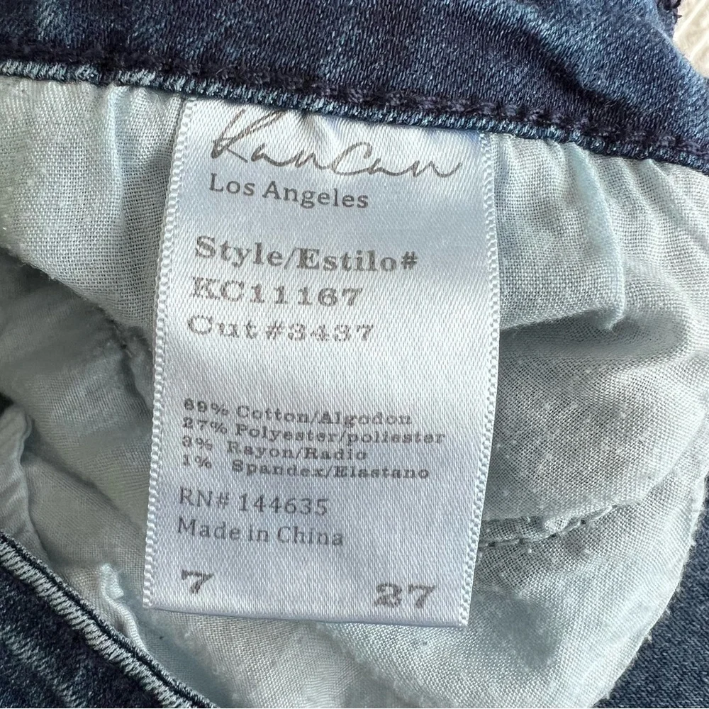 KanCan Estilo high rise raw hem cotton jeans 27